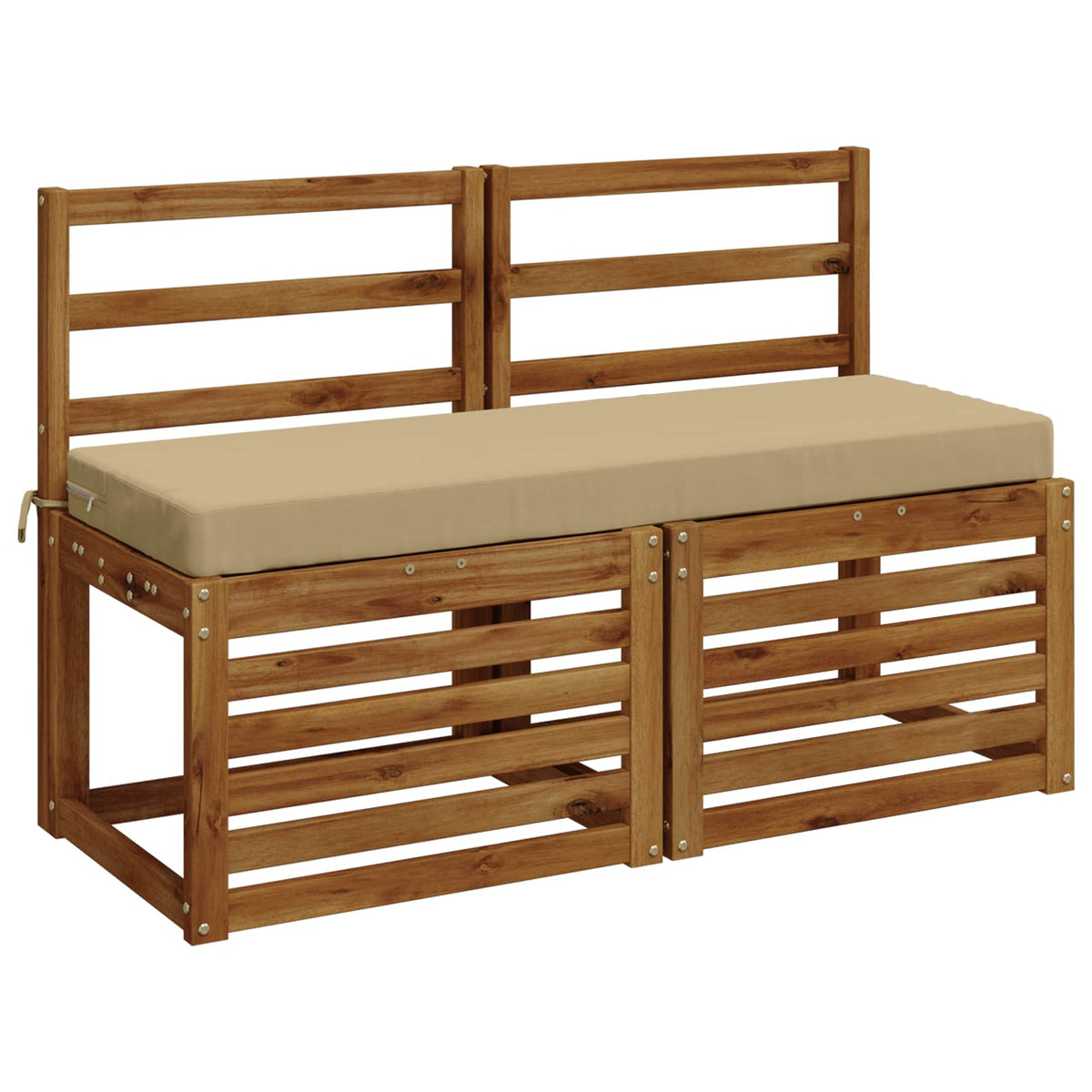 Vidaxl bankkussen soest 100% polyester beige 100 x 40 x 8 cm