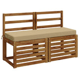 Vidaxl bankkussen soest 100% polyester beige 100 x 40 x 8 cm