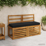 Vidaxl bankkussen soest 100% polyester zwart 100 x 40 x 8 cm