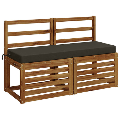 Vidaxl bankkussen soest 100% polyester antraciet 110 x 40 x 8 cm