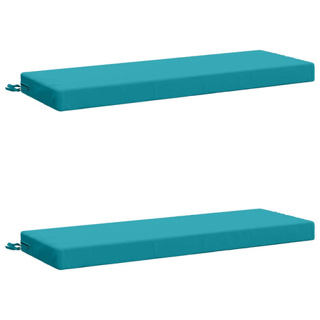 Vidaxl 2-delige bankkussens soest 2 st 100% polyester turquoise