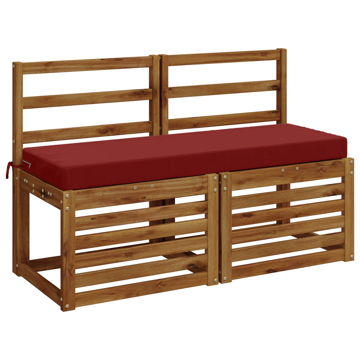 Vidaxl bankkussen soest 100% polyester wijnrood 110 x 40 x 8 cm
