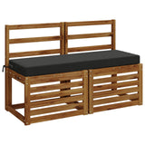 Vidaxl bankkussen soest 100% polyester antraciet 120 x 40 x 8 cm