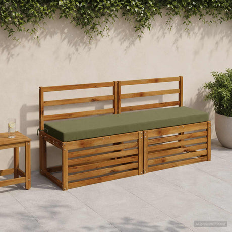 Vidaxl bankkussen soest 100% polyester olijfgroen 150 x 40 x 8 cm