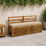 Vidaxl bankkussen soest 100% polyester zand 150 x 40 x 8 cm