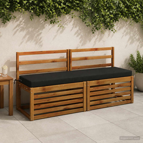 Vidaxl bankkussen soest 100% polyester zwart 150 x 40 x 8 cm