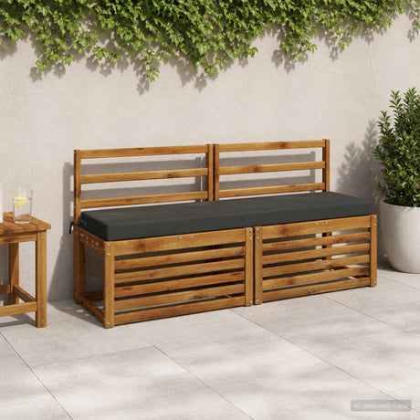 Vidaxl bankkussen soest 100% polyester antraciet 150 x 40 x 8 cm