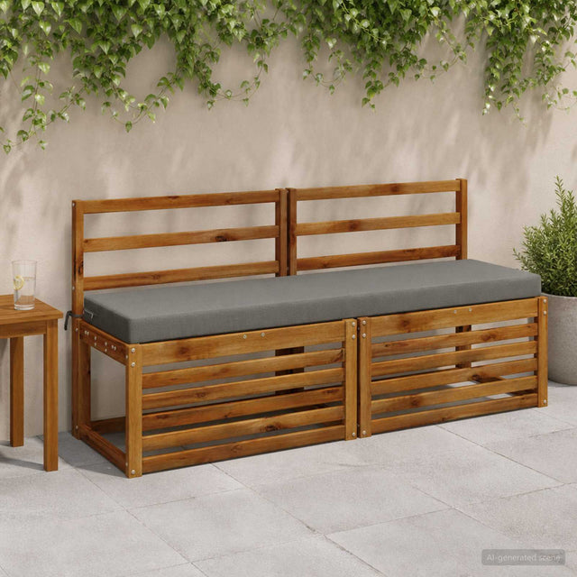 Vidaxl bankkussen soest 100% polyester grijs 160 x 40 x 8 cm