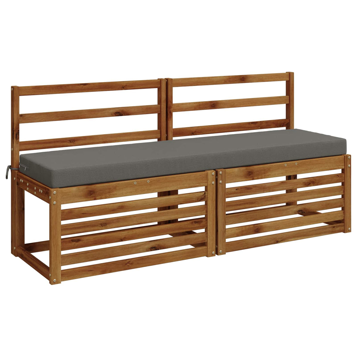 Vidaxl bankkussen soest 100% polyester grijs 140 x 40 x 8 cm