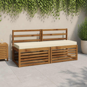 Vidaxl bankkussen soest 100% polyester crèmekleurig 150 x 40 x 8 cm