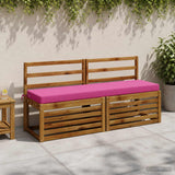 Vidaxl bankkussen soest 100% polyester roze 140 x 40 x 8 cm