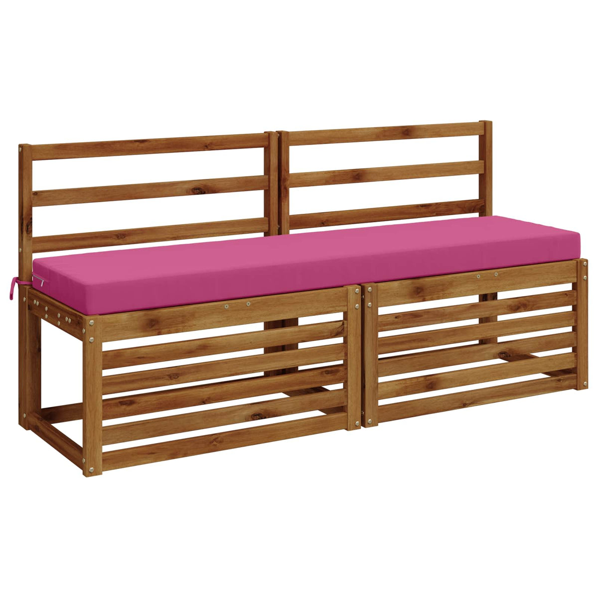 Vidaxl 2-delige bankkussens soest 2 st 100% polyester roze