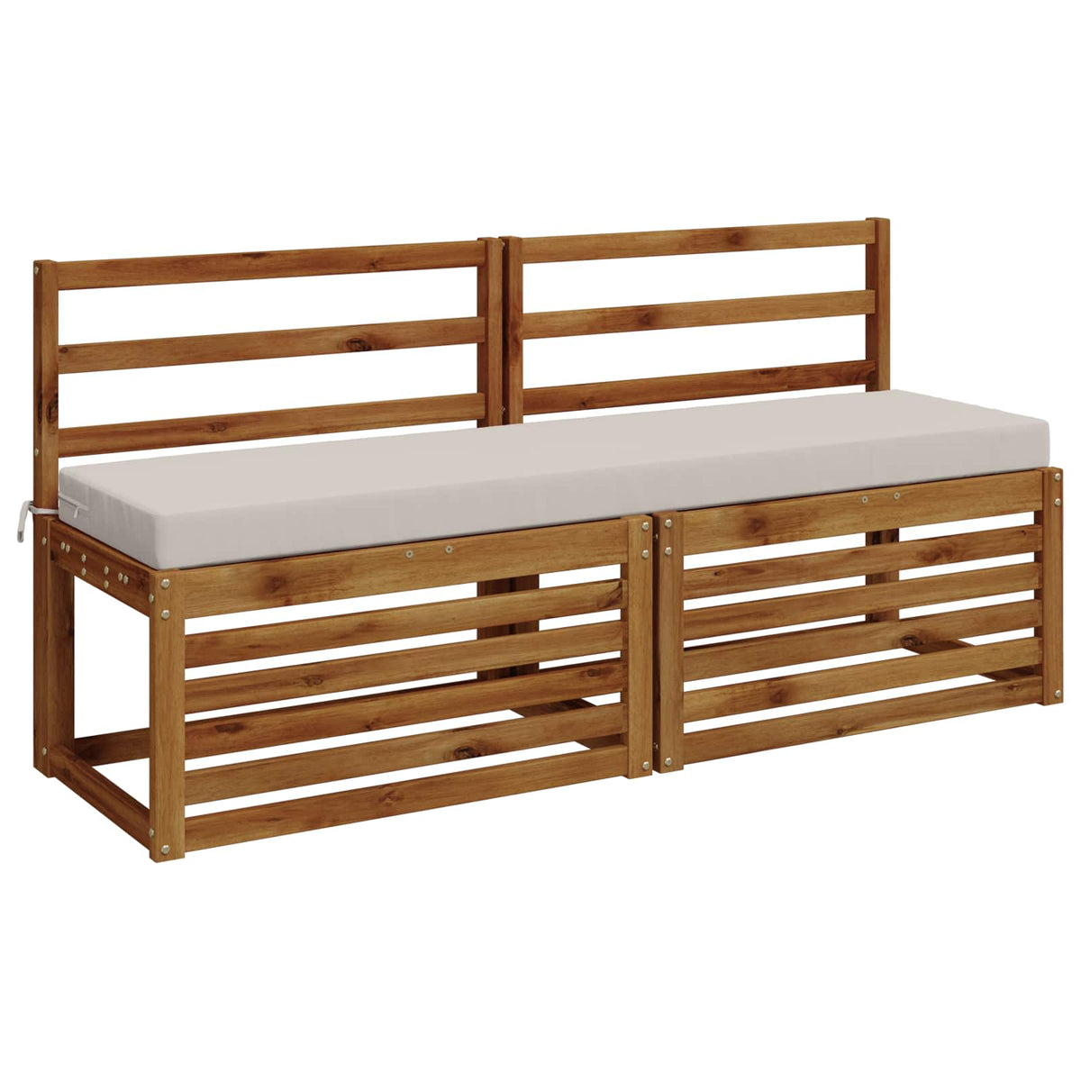 Vidaxl bankkussen soest 100% polyester wit 160 x 40 x 8 cm