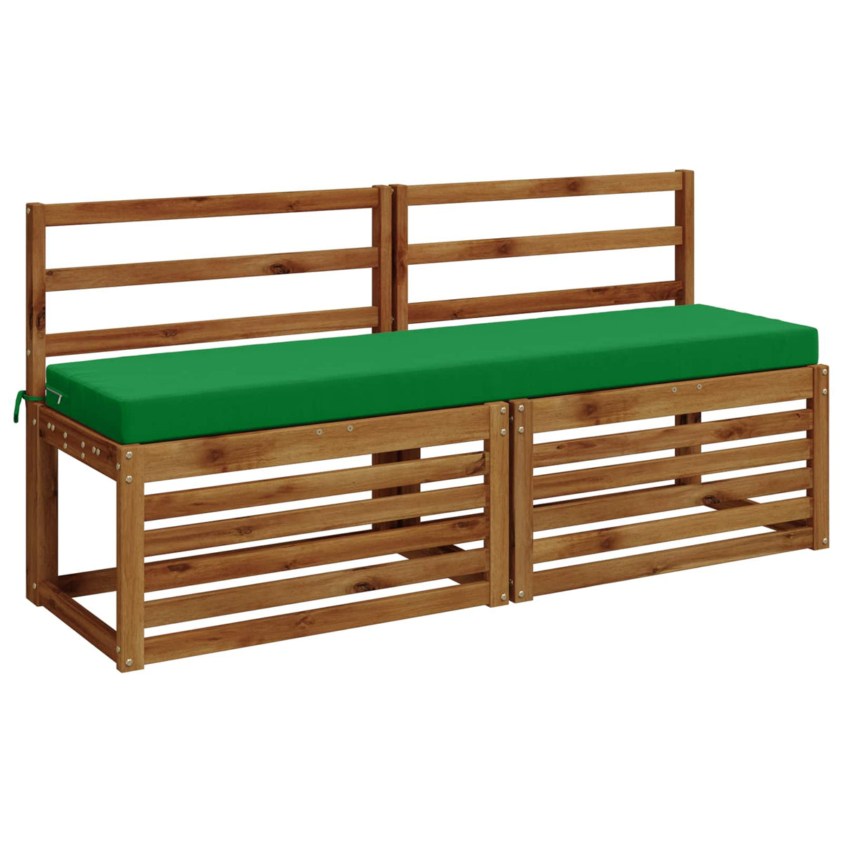 Vidaxl 2-delige bankkussens soest 2 st 100% polyester groen