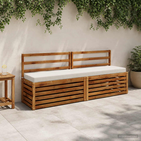 Vidaxl bankkussen soest 100% polyester wit 170 x 40 x 8 cm