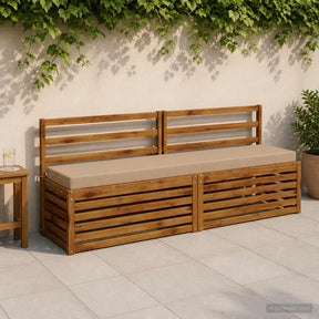 Vidaxl bankkussen soest 100% polyester zand 170 x 40 x 8 cm