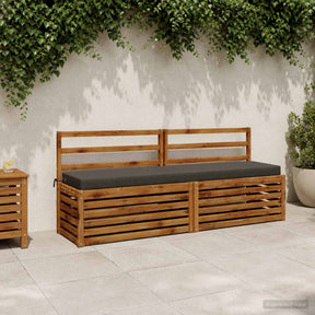 Vidaxl bankkussen soest 100% polyester antraciet 180 x 40 x 8 cm