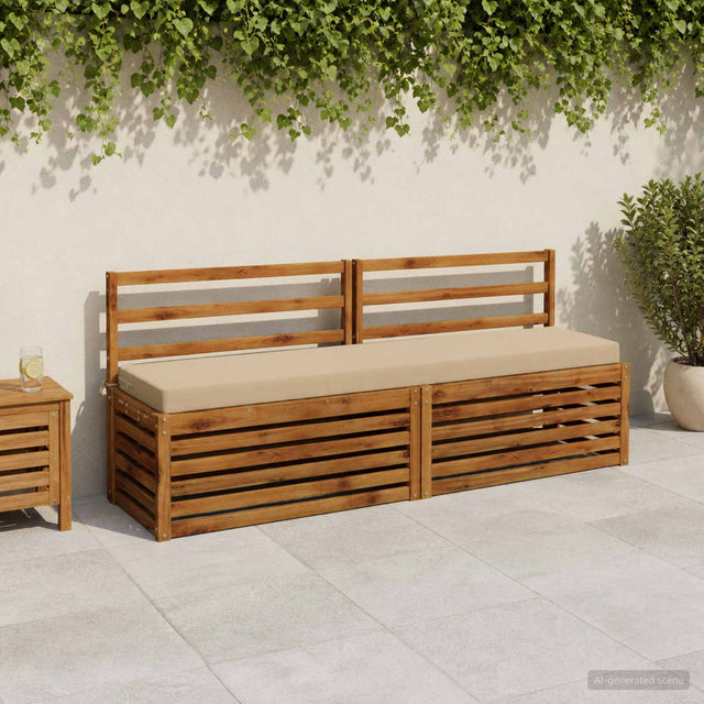 Vidaxl bankkussen soest 100% polyester beige 170 x 40 x 8 cm