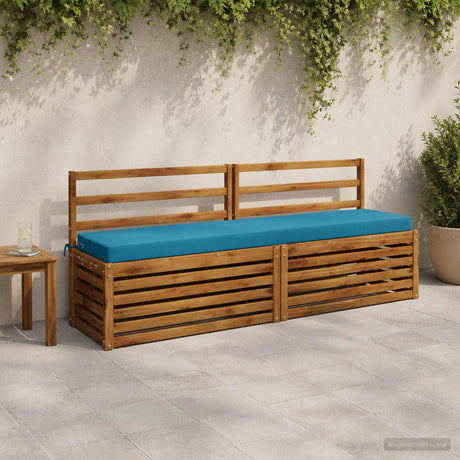 Vidaxl bankkussen soest 100% polyester lichtblauw 180 x 40 x 8 cm