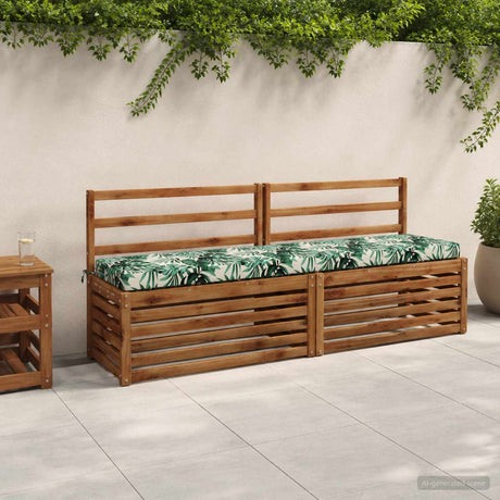 Vidaxl bankkussen soest 100% polyester bladpatroon 170 x 40 x 8 cm