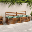 Vidaxl bankkussen soest 100% polyester bladpatroon 180 x 40 x 8 cm