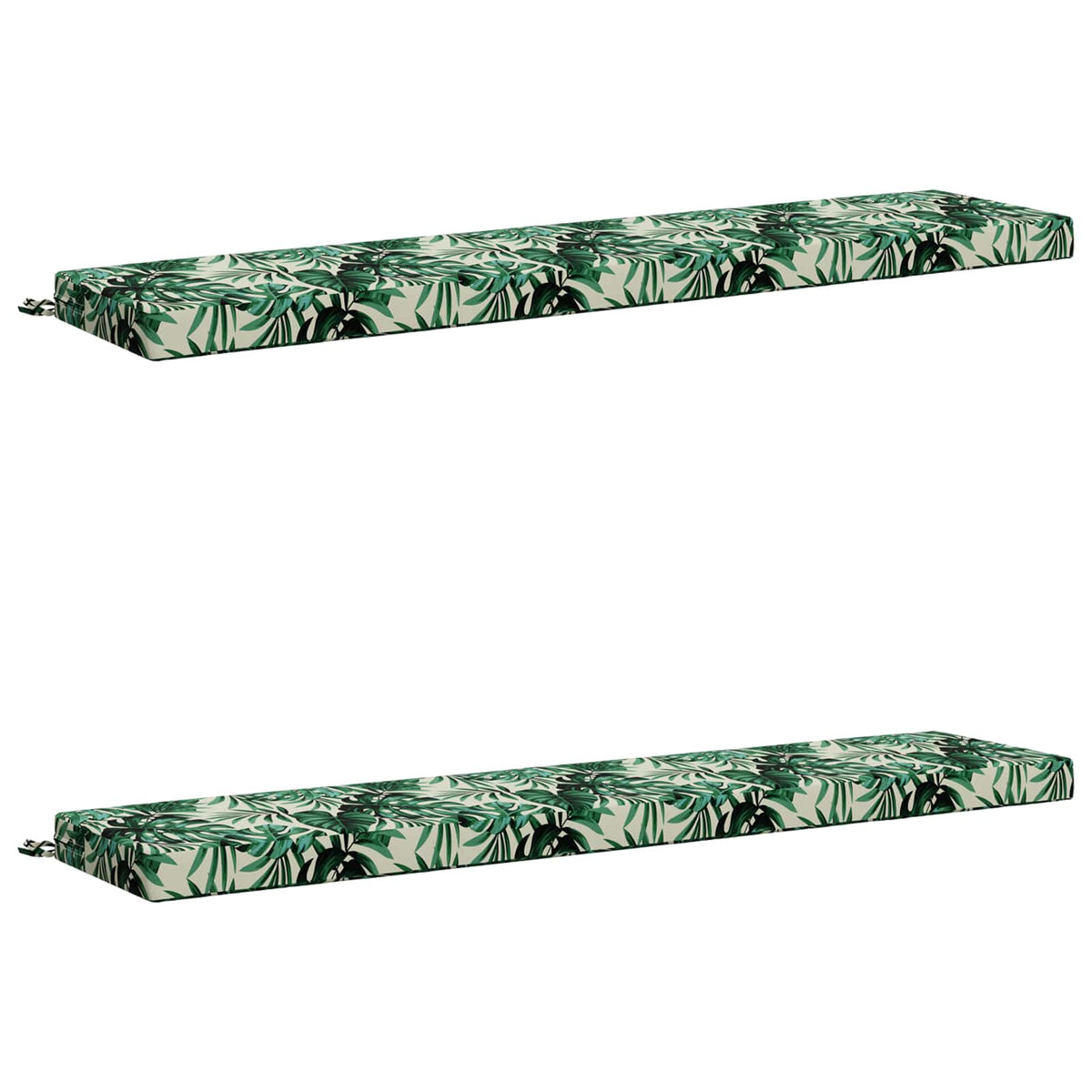 Vidaxl 2-delige bankkussens soest 2 st 100% polyester bladpatroon
