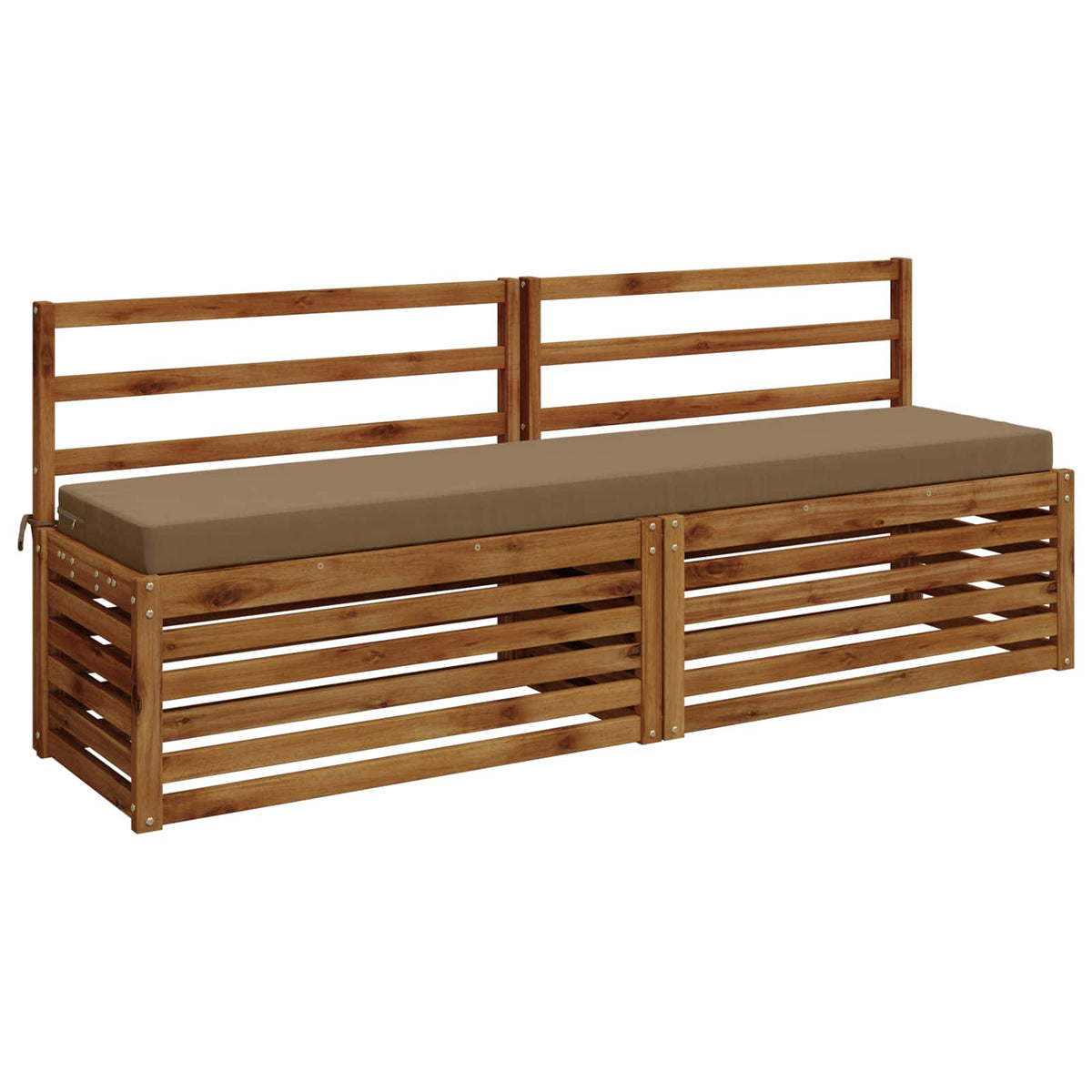 Vidaxl bankkussen soest 100% polyester taupe 170 x 40 x 8 cm
