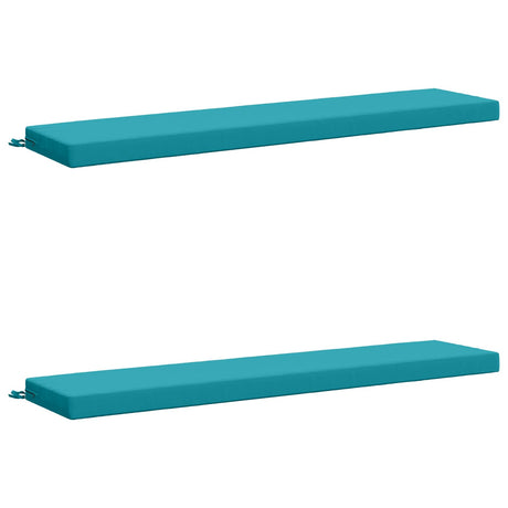 Vidaxl 2-delige bankkussens soest 2 st 100% polyester turquoise