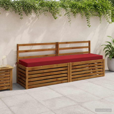 Vidaxl bankkussen soest 100% polyester wijnrood 170 x 40 x 8 cm