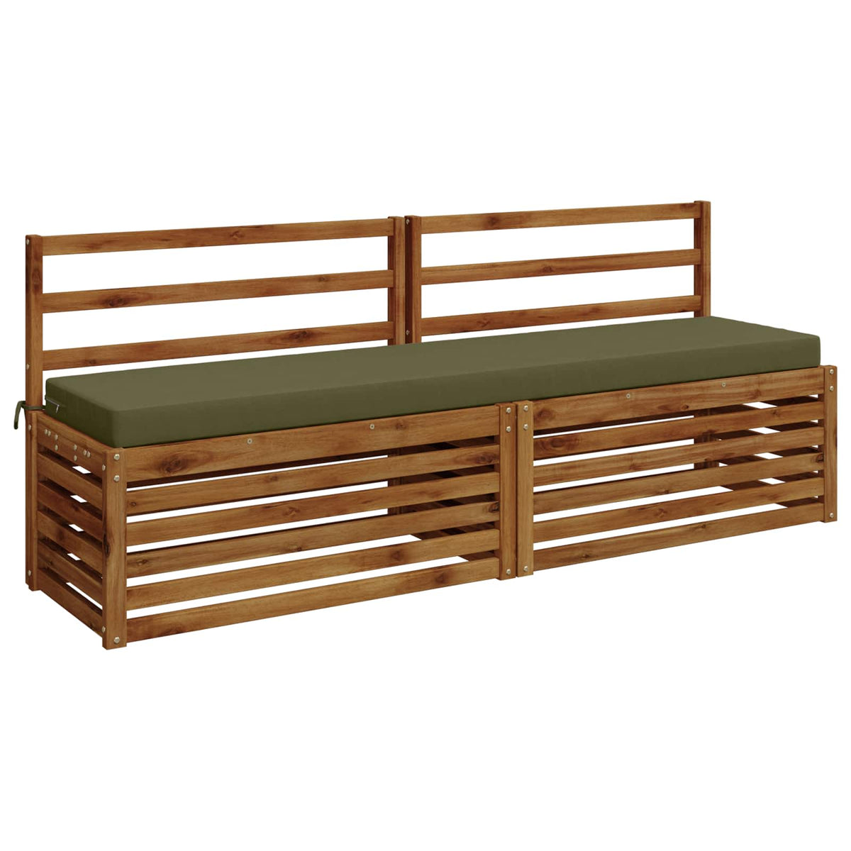 Vidaxl bankkussen soest 100% polyester olijfgroen 180 x 40 x 8 cm