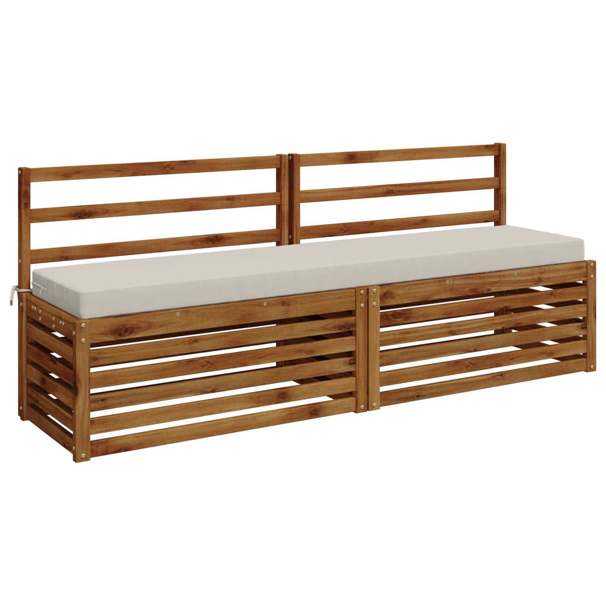 Vidaxl bankkussen soest 100% polyester wit 180 x 40 x 8 cm