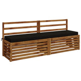 Vidaxl bankkussen soest 100% polyester zwart 180 x 40 x 8 cm