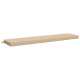 Vidaxl bankkussen soest 100% polyester crèmekleurig 180 x 40 x 8 cm