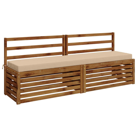 Vidaxl bankkussen soest 100% polyester crèmekleurig 180 x 40 x 8 cm