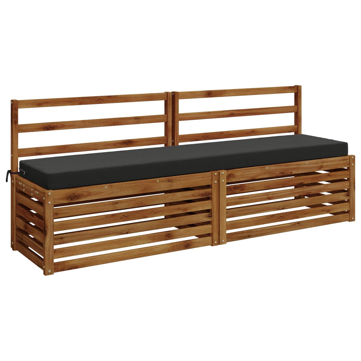 Vidaxl bankkussen soest 100% polyester antraciet 180 x 40 x 8 cm