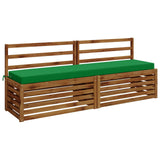 Vidaxl bankkussen soest 100% polyester groen 180 x 40 x 8 cm