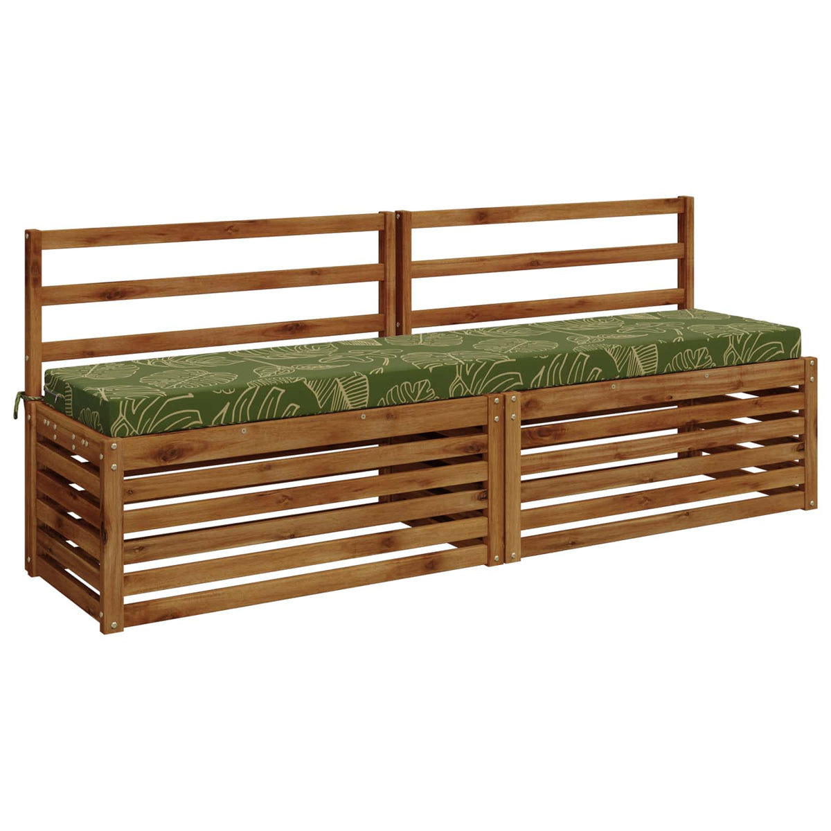 Vidaxl bankkussen soest 100% polyester bladontwerp 180 x 40 x 8 cm