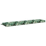 Vidaxl bankkussen soest 100% polyester bladpatroon 180 x 40 x 8 cm