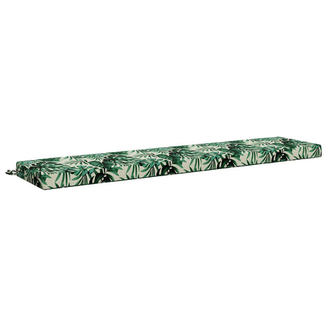 Vidaxl bankkussen soest 100% polyester bladpatroon 180 x 40 x 8 cm