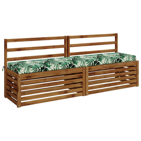 Vidaxl 2-delige bankkussens soest 2 st 100% polyester bladpatroon