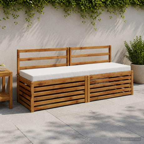 Vidaxl bankkussen soest 100% polyester wit 200 x 40 x 8 cm