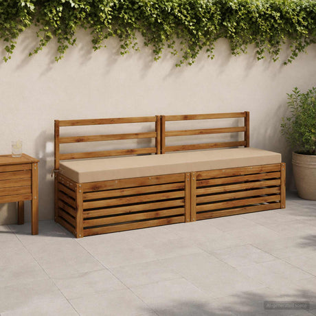 Vidaxl bankkussen soest 100% polyester zand 200 x 40 x 8 cm