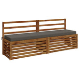 Vidaxl bankkussen soest 100% polyester grijs 200 x 40 x 8 cm