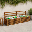 Vidaxl bankkussen soest 100% polyester meerkleurig 200 x 40 x 8 cm