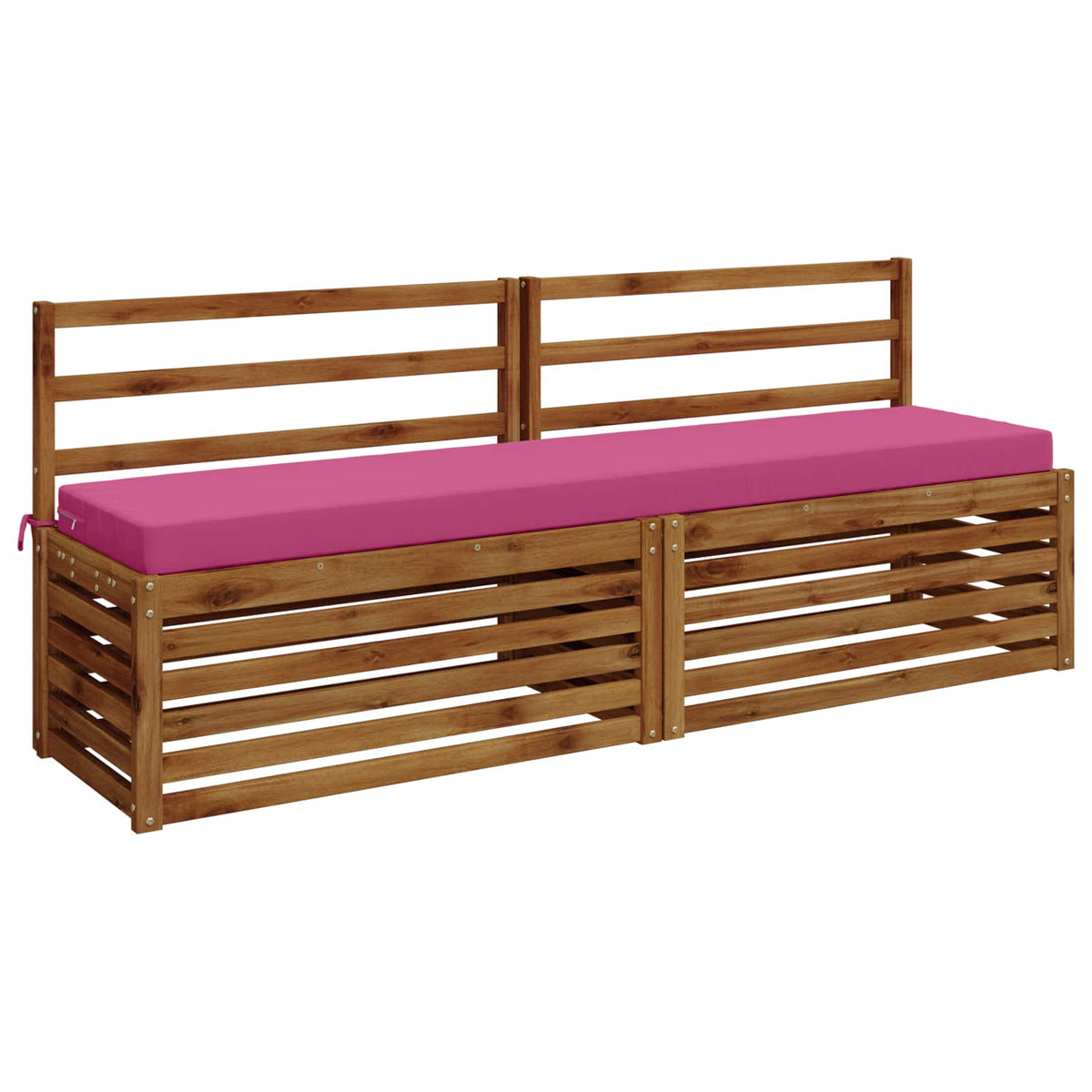 Vidaxl 2-delige bankkussens soest 2 st 100% polyester roze