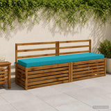 Vidaxl bankkussen soest 100% polyester turquoise 200 x 40 x 8 cm