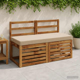Vidaxl bankkussen soest 100% polyester zand 110 x 50 x 8 cm