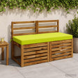 Vidaxl bankkussen soest 100% polyester helder groen 110 x 50 x 8 cm