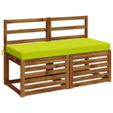 Vidaxl bankkussen soest 100% polyester helder groen 110 x 50 x 8 cm