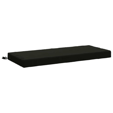 Vidaxl bankkussen soest 100% polyester zwart 110 x 50 x 8 cm